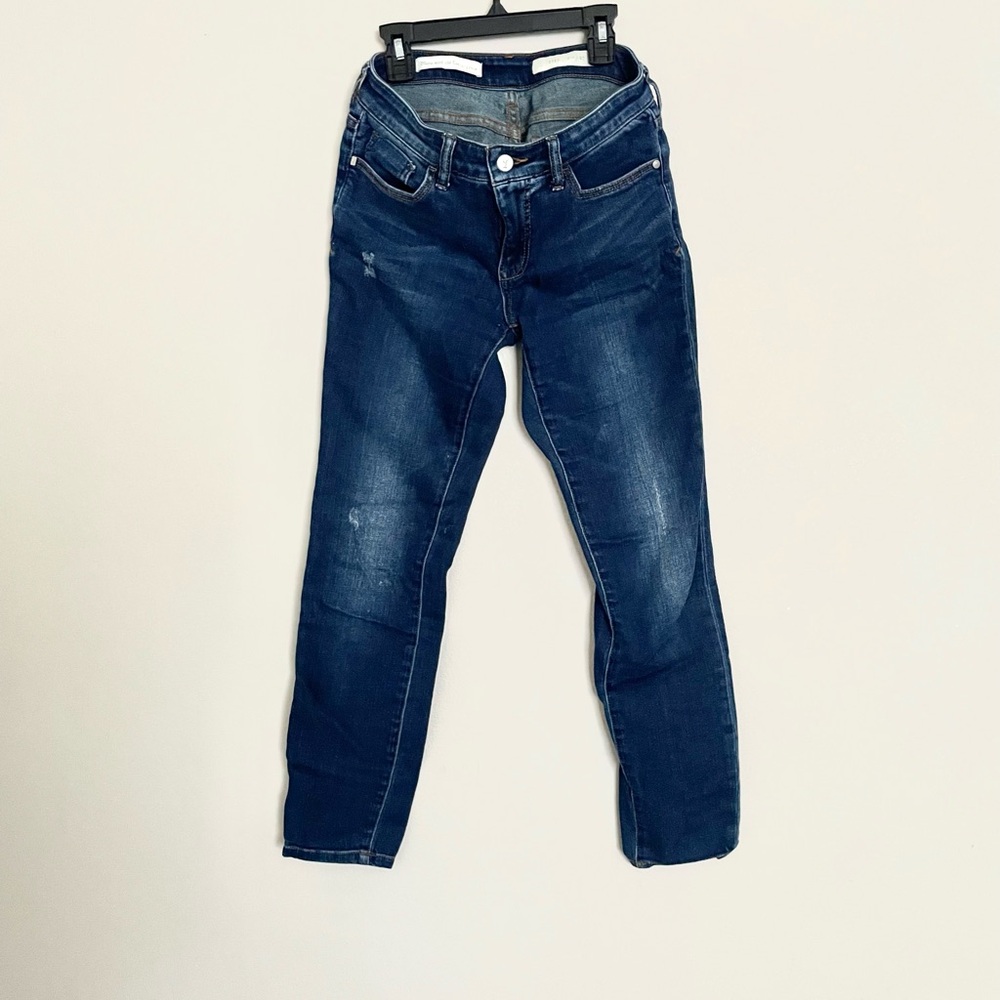 Pilcro and the Letterpress Blue Skinny Jeans